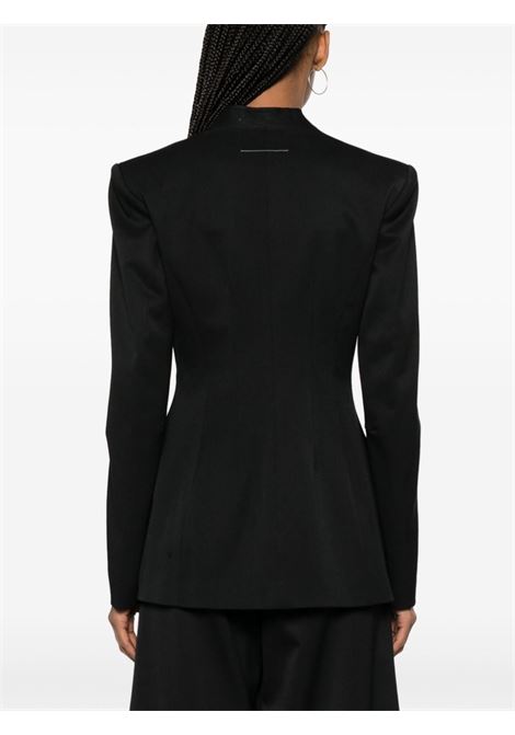 Blazer monopetto in nero  - donna MM6 MAISON MARGIELA | S52BN0128S47848900